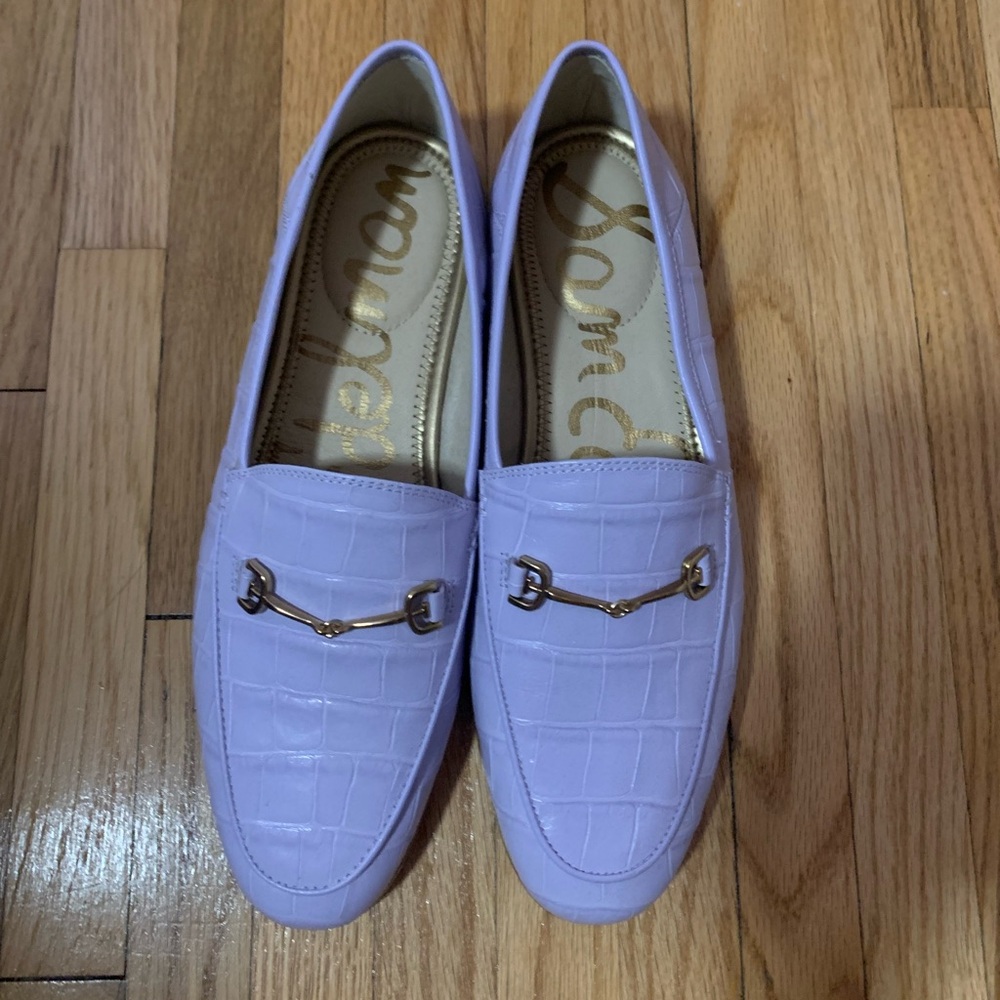 Sam Edelman Loraine Bit Loafer. Sz 7.5M. Misty Lilac, crocodile prnt. Never worn - Picture 8 of 14